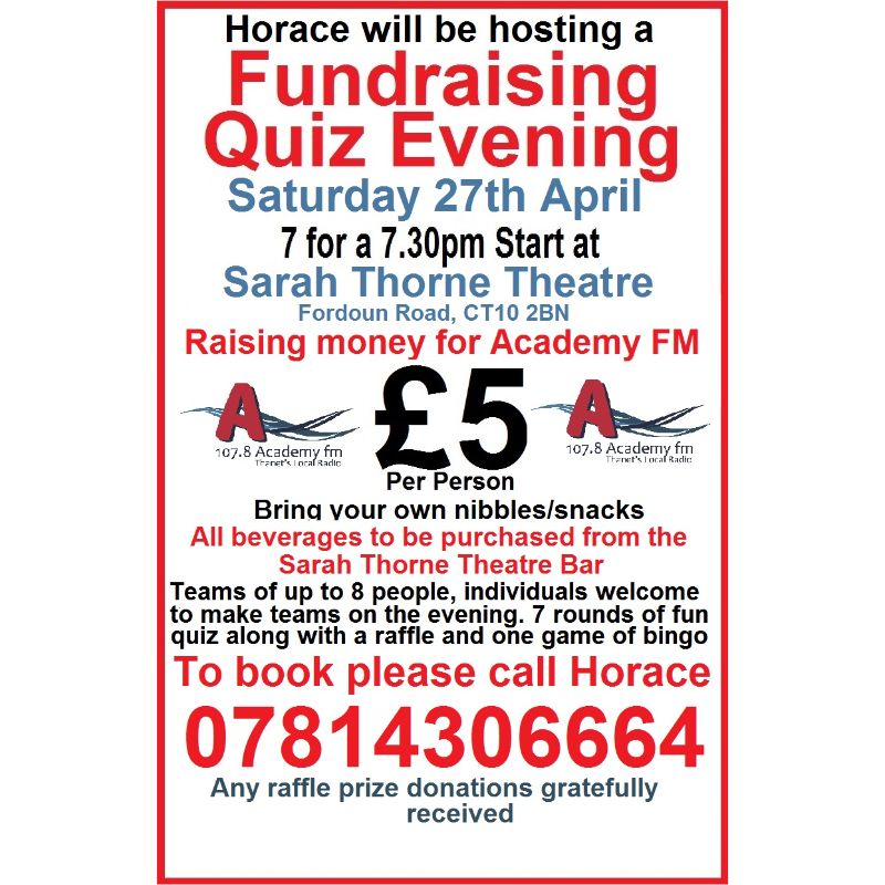 Fundraising Quiz Evening with Horace