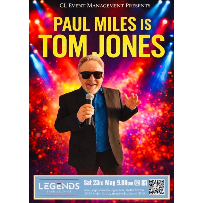 Paul Miles is Tom Jones