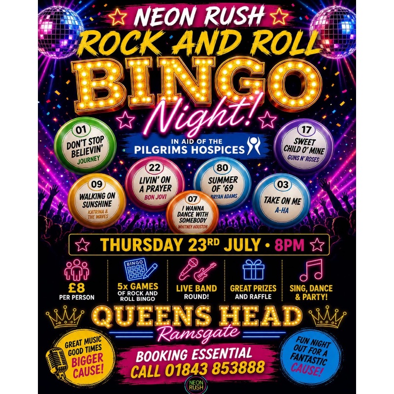 Neon Rush Bingo Night